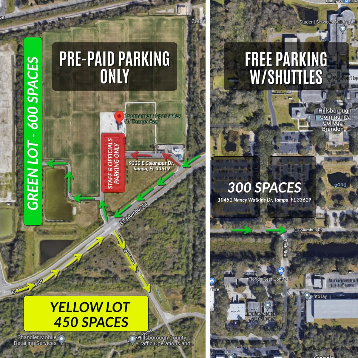 2023 Tampa Parking Passes - USA Flag